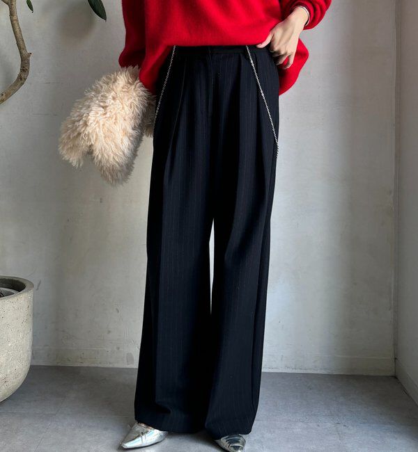  「ソフト起毛ストレッチパンツ」|チノ|