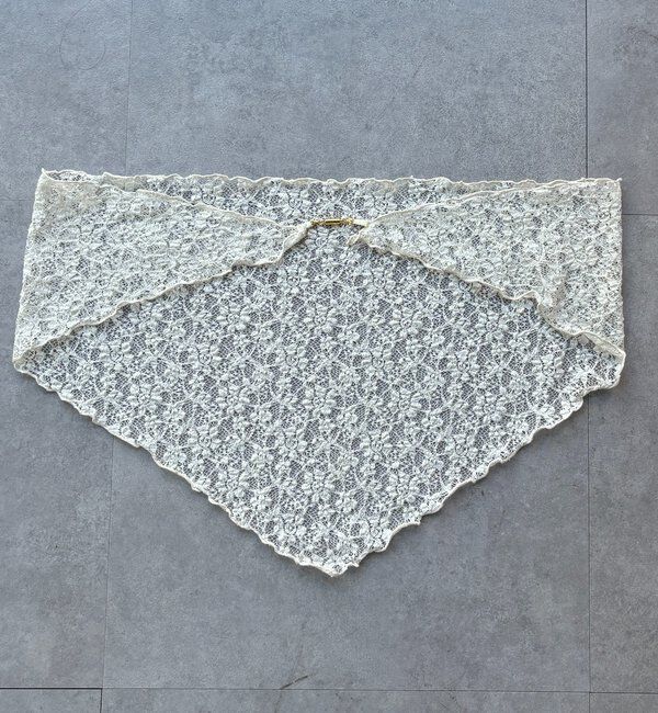  「レースマグネット付スカーフ」|マフラー|