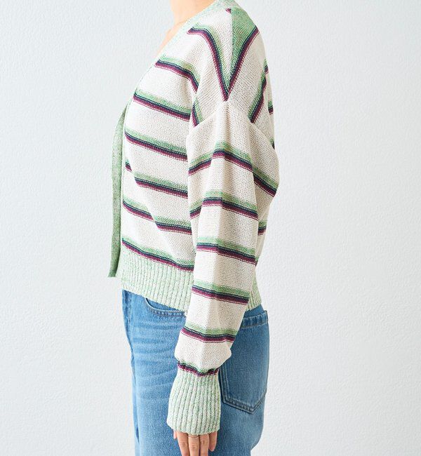  「【存在感抜群】マルチボーダーカーデ」|カーディガン|
