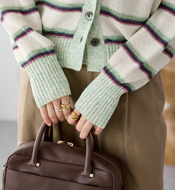  「【存在感抜群】マルチボーダーカーデ」|カーディガン|