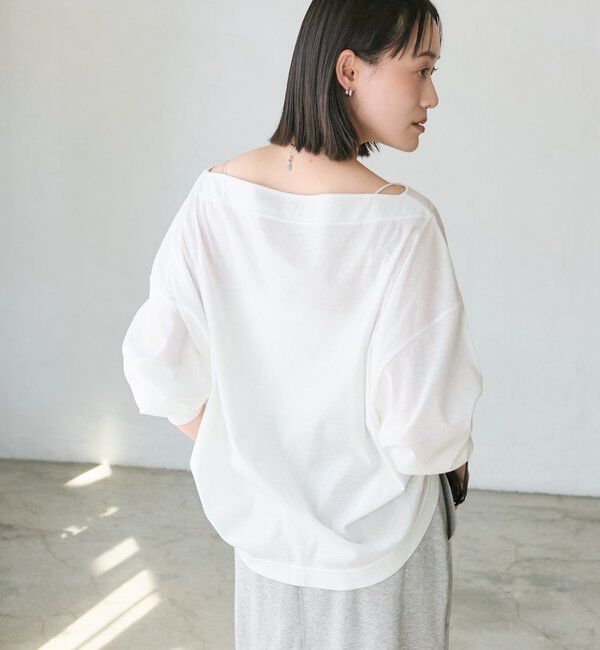  「予約【大人の肌見せに】シアードルマンカットソー」|Tシャツ・カットソー|