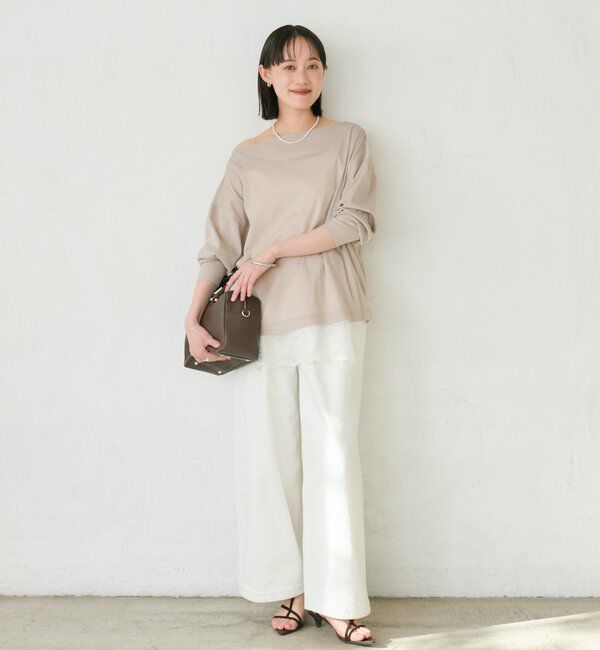  「予約【大人の肌見せに】シアードルマンカットソー」|Tシャツ・カットソー|