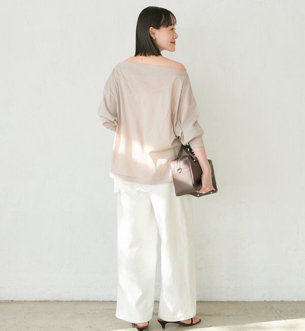  「予約【大人の肌見せに】シアードルマンカットソー」|Tシャツ・カットソー|