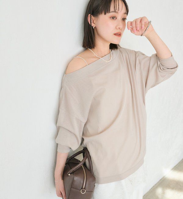  「予約【大人の肌見せに】シアードルマンカットソー」|Tシャツ・カットソー|