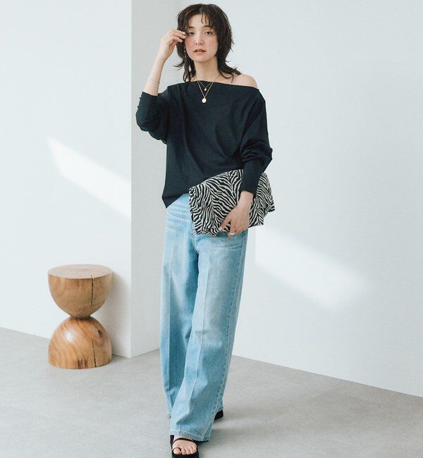  「予約【大人の肌見せに】シアードルマンカットソー」|Tシャツ・カットソー|