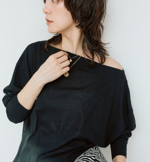  「予約【大人の肌見せに】シアードルマンカットソー」|Tシャツ・カットソー|