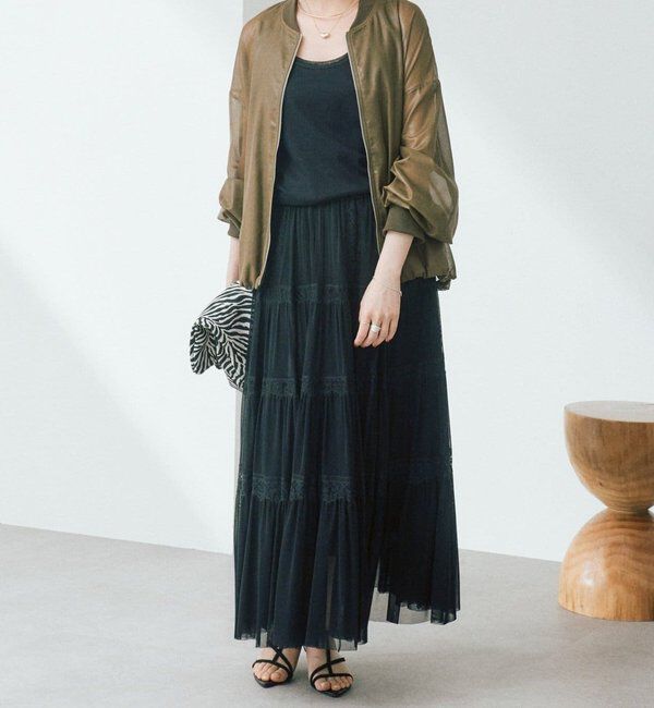  「予約【ほどよい抜け感】グロッシーシアーブルゾン」|ブルゾン・スタジャン|