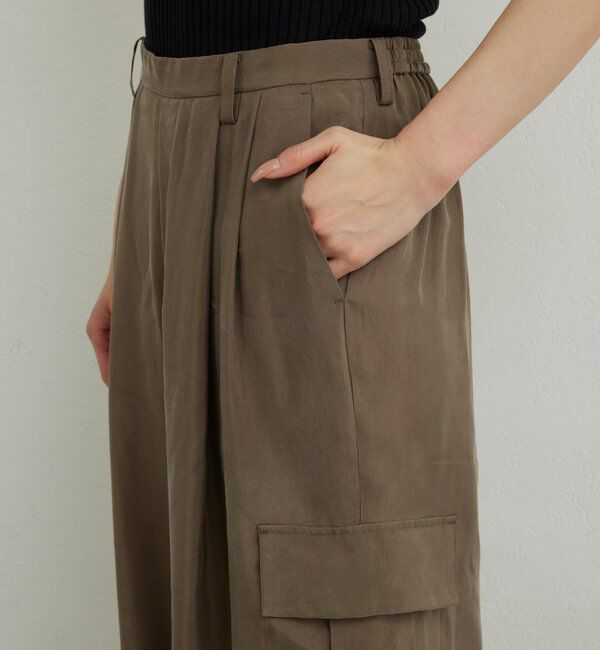  「【セットアップ対応】キュプラカーゴパンツ」|チノ|
