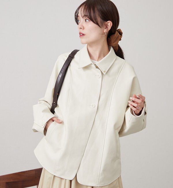  「レザーシャツジャケット」|ブルゾン・スタジャン|