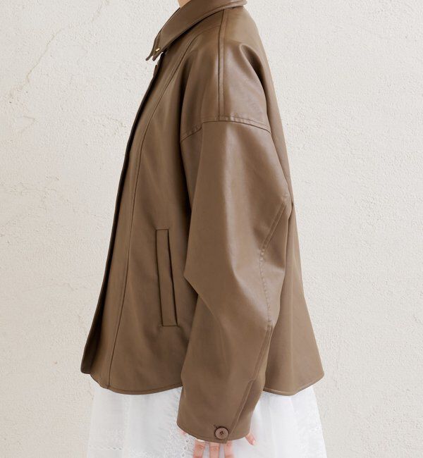  「レザーシャツジャケット」|ブルゾン・スタジャン|