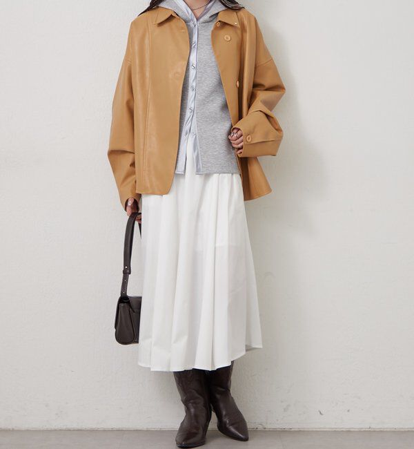  「レザーシャツジャケット」|ブルゾン・スタジャン|