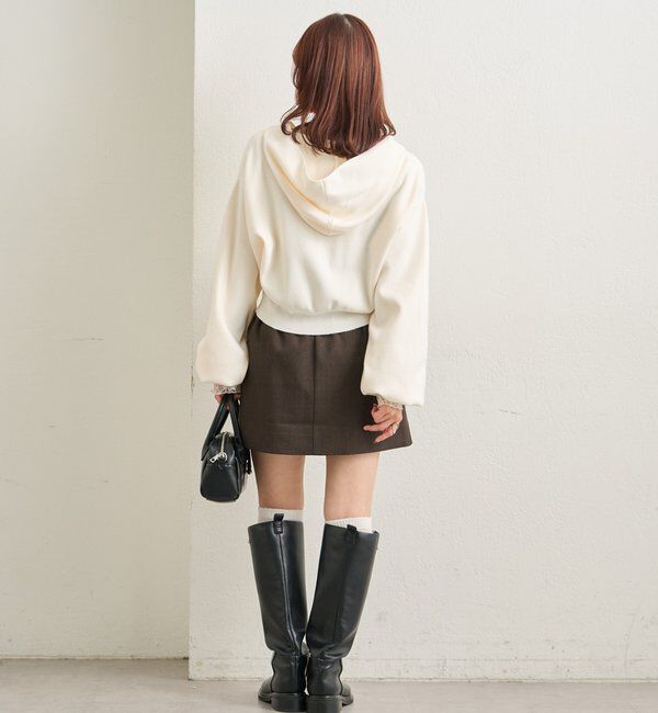  「フーディーニットショートパーカー」|パーカー|