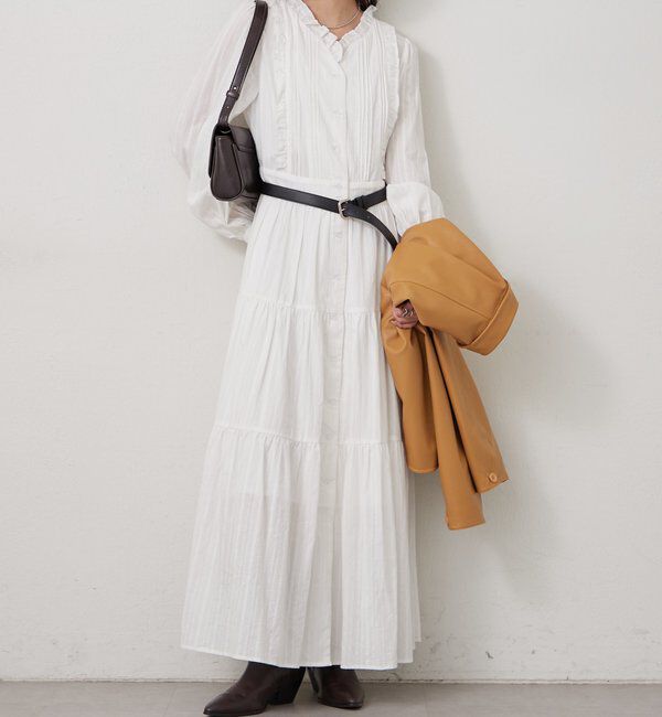  「コットンフリルワンピース」|ワンピース|