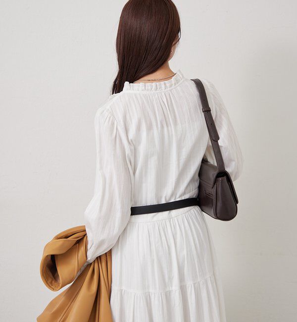  「コットンフリルワンピース」|ワンピース|