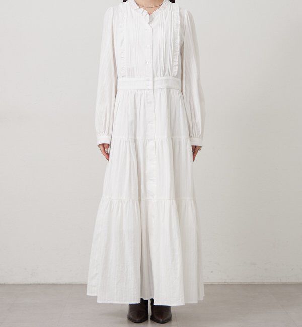  「コットンフリルワンピース」|ワンピース|