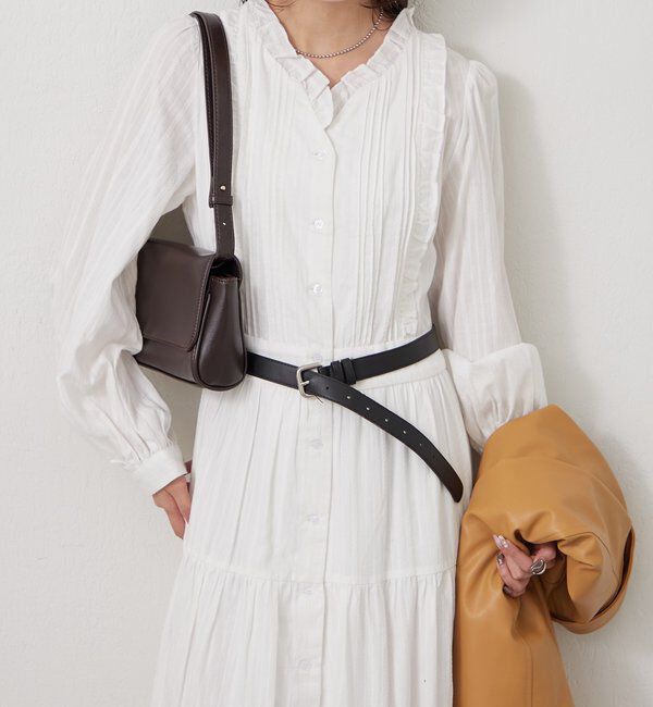  「コットンフリルワンピース」|ワンピース|