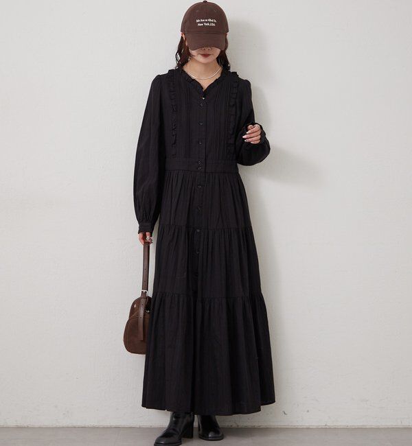  「コットンフリルワンピース」|ワンピース|