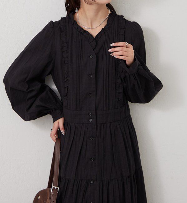  「コットンフリルワンピース」|ワンピース|
