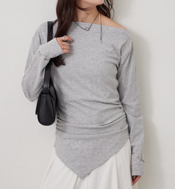  「オフショルヘム カットソー」|Tシャツ・カットソー|