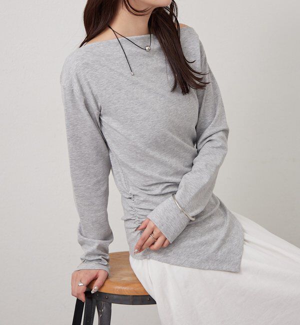  「オフショルヘム カットソー」|Tシャツ・カットソー|