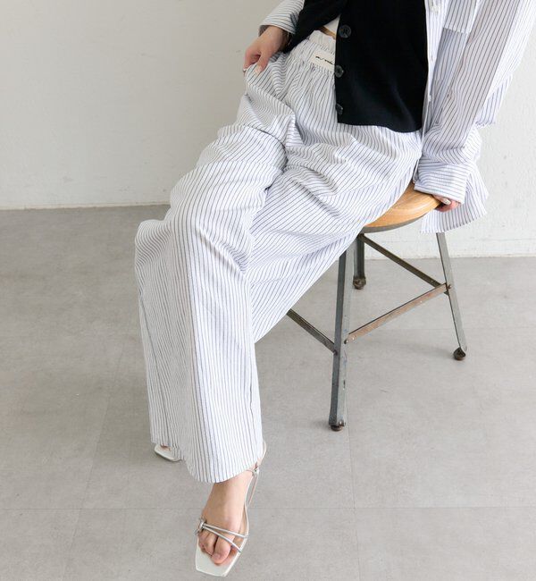  「ストライプイージーパンツ」|チノ|