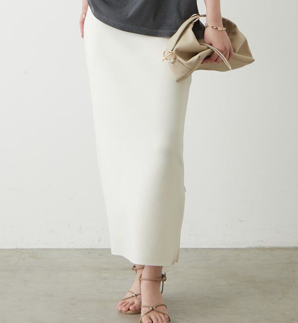  「【Lサイズも登場！】ポンチZIPタイトスカート」|スカート|