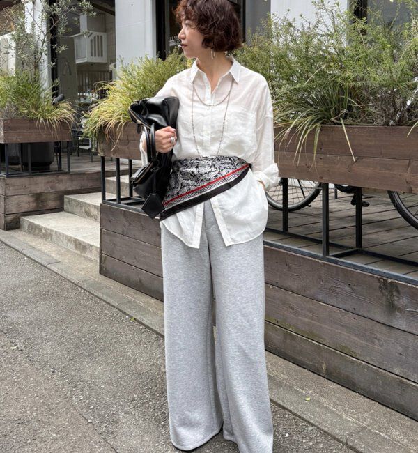  「カットイージーパンツ」|チノ|グレー