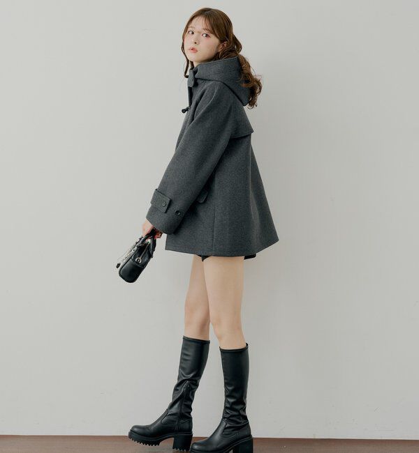  「【WEB限定】フードダッフルミドルコート」|その他|