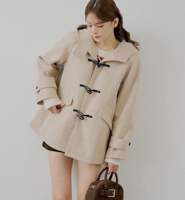  「【WEB限定】フードダッフルミドルコート」|その他|