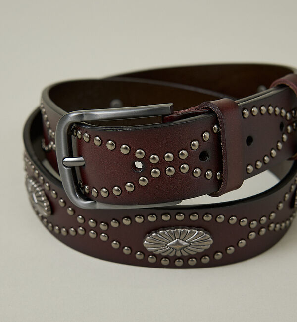 ABAHOUSE「Concho Studded Belt / コンチョ スタッズ ベルト/ヴィンテ」|ベルト|