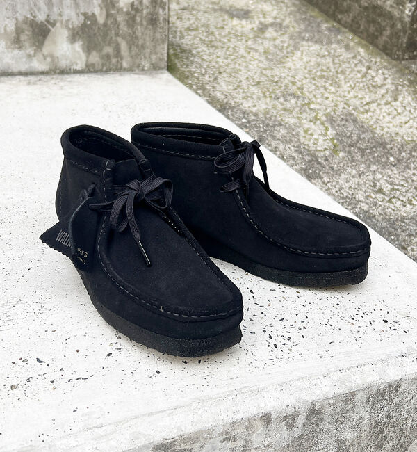 Rouge vif「【CLARKS/クラークス】ワラビーブーツ　wallabee Boot」|ショートブーツ|ブラック