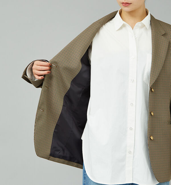 Rouge vif「チェックビックジャケット」|テーラードジャケット|