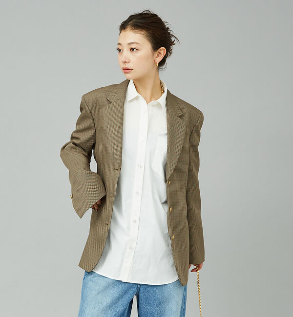 Rouge vif「チェックビックジャケット」|テーラードジャケット|