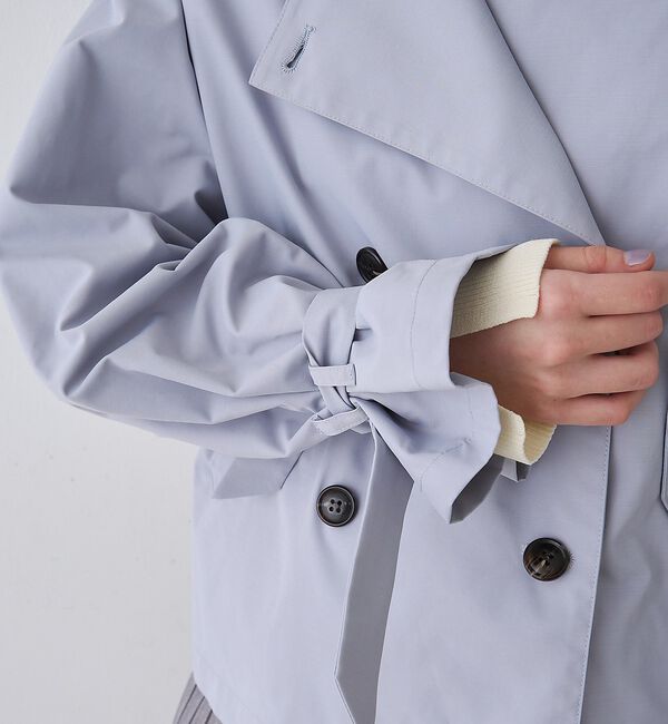 Rouge vif「【撥水・防花粉加工】【一部店舗限定】キャンディスリーブショートトレンチコート」|トレンチコート|