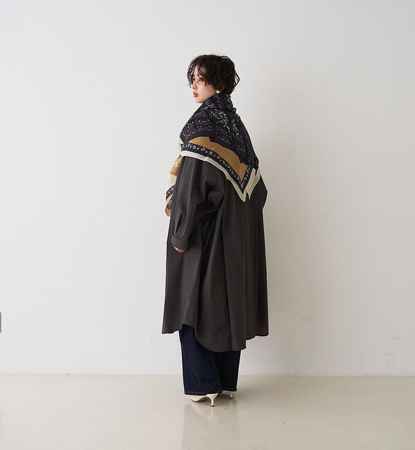 Rouge vif「NEWクリスピー撥水ライトロングコート」|ステンカラーコート|