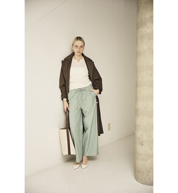 Rouge vif「NEWクリスピー撥水ライトロングコート」|ステンカラーコート|