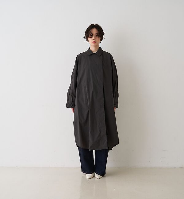 Rouge vif「NEWクリスピー撥水ライトロングコート」|ステンカラーコート|