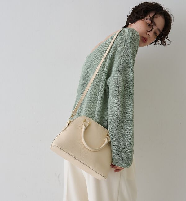 Rouge vif「【AULENTTI/オウレンティ】レザー2wayハンドバッグ/ショルダーバッグ【」|ショルダー・メッセンジャー|