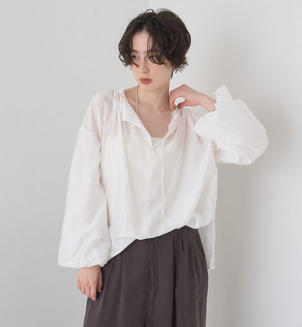 Rouge vif「【一部店舗限定】バルーンスリーブシアーブラウス【予約】」|シャツ・ブラウス|