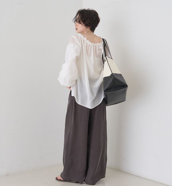 Rouge vif「【一部店舗限定】バルーンスリーブシアーブラウス【予約】」|シャツ・ブラウス|