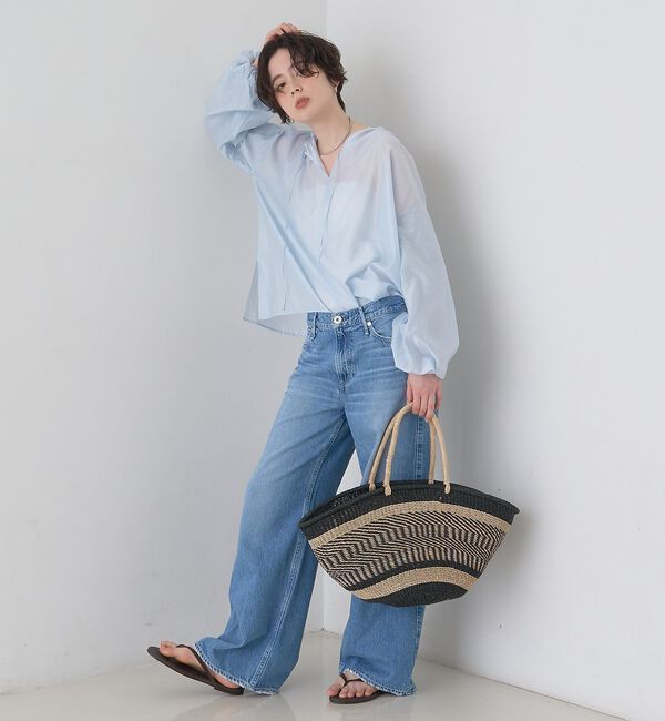 Rouge vif「【一部店舗限定】バルーンスリーブシアーブラウス【予約】」|シャツ・ブラウス|