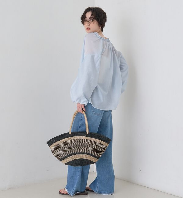 Rouge vif「【一部店舗限定】バルーンスリーブシアーブラウス【予約】」|シャツ・ブラウス|