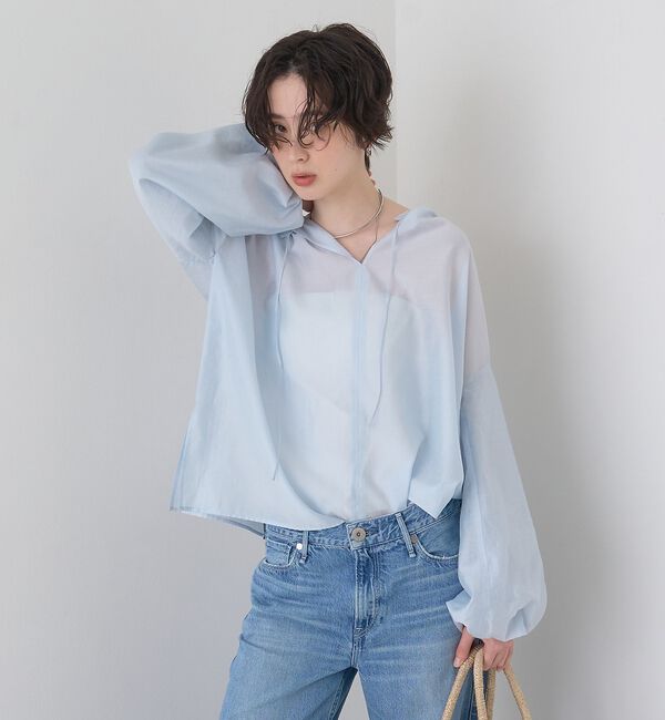 Rouge vif「【一部店舗限定】バルーンスリーブシアーブラウス【予約】」|シャツ・ブラウス|