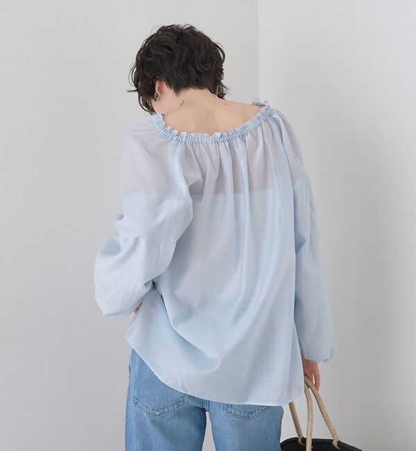 Rouge vif「【一部店舗限定】バルーンスリーブシアーブラウス【予約】」|シャツ・ブラウス|