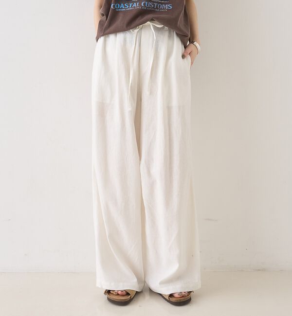 Rouge vif「【セットアップ対応】リネンタックイージーパンツ【予約】」|その他|