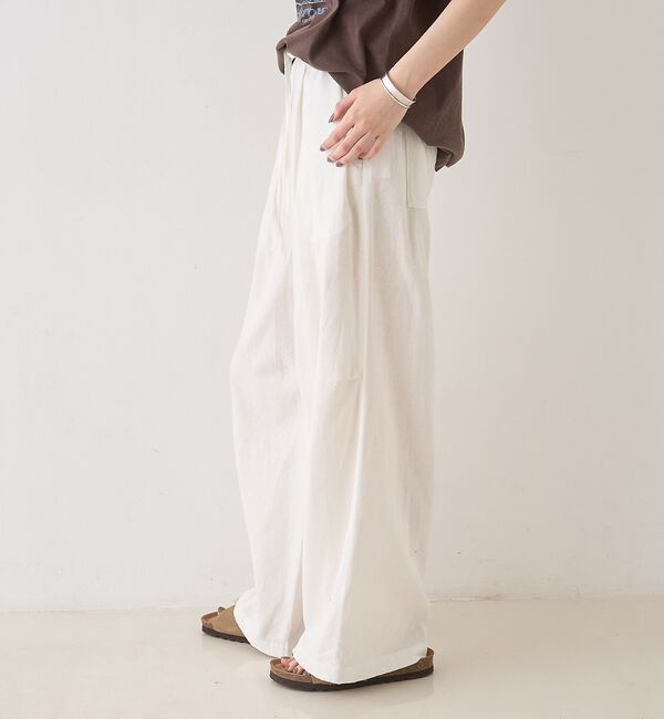 Rouge vif「【セットアップ対応】リネンタックイージーパンツ【予約】」|その他|