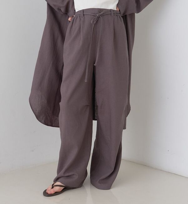 Rouge vif「【セットアップ対応】リネンタックイージーパンツ【予約】」|その他|