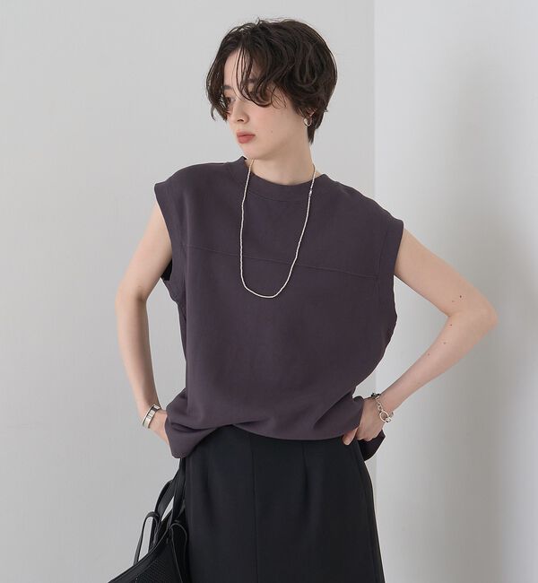 Rouge vif「ヴィンテージライクタンクTシャツ/ノースリーブ【予約】」|Tシャツ・カットソー|