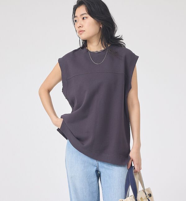 Rouge vif「ヴィンテージライクタンクTシャツ/ノースリーブ【予約】」|Tシャツ・カットソー|