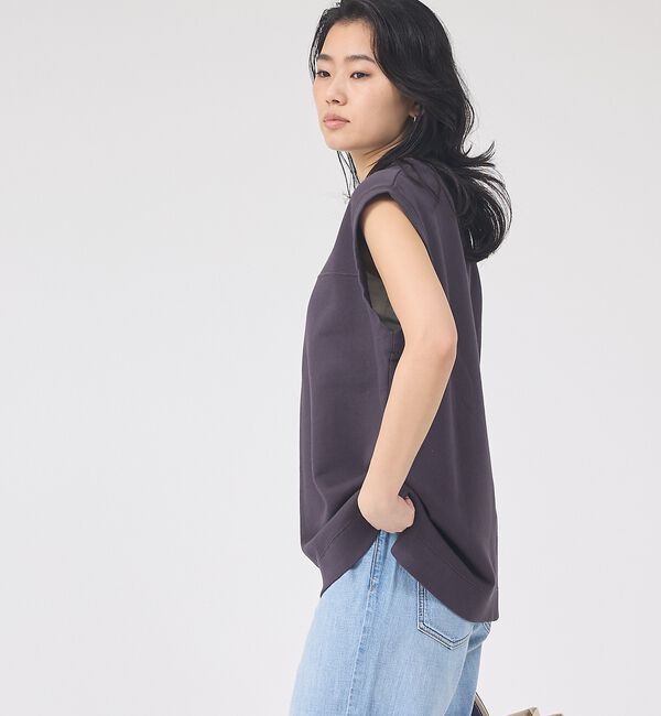 Rouge vif「ヴィンテージライクタンクTシャツ/ノースリーブ【予約】」|Tシャツ・カットソー|